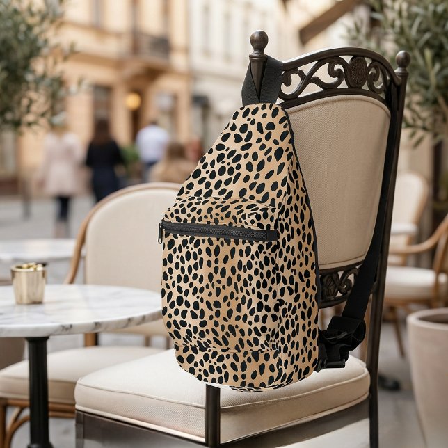 Brown Cheetah Print Cross Body Bag Backpack (Brown Cheetah Print Cross Body Bag Backpack)