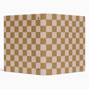 Brown Chequerboard Binder