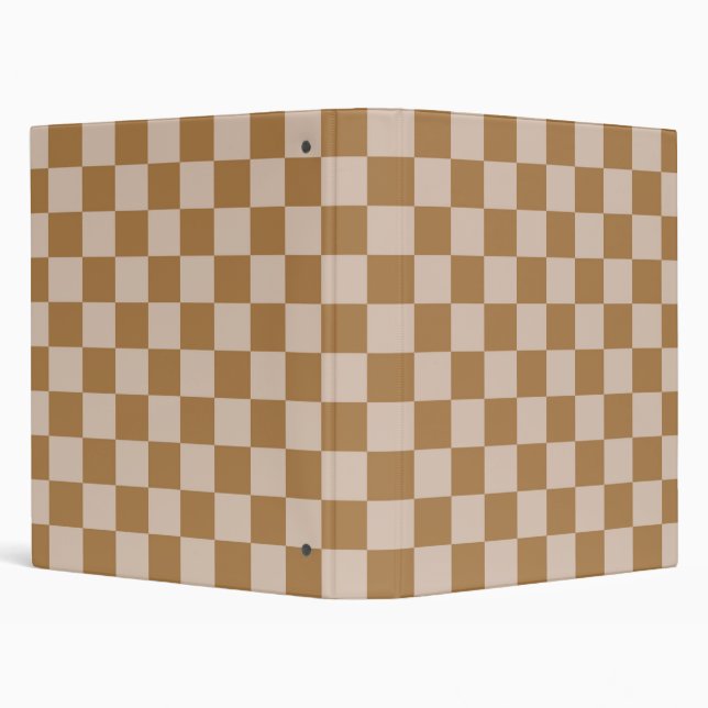 Brown Chequerboard Binder (Background)