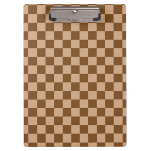 Brown Chequered Clipboard
