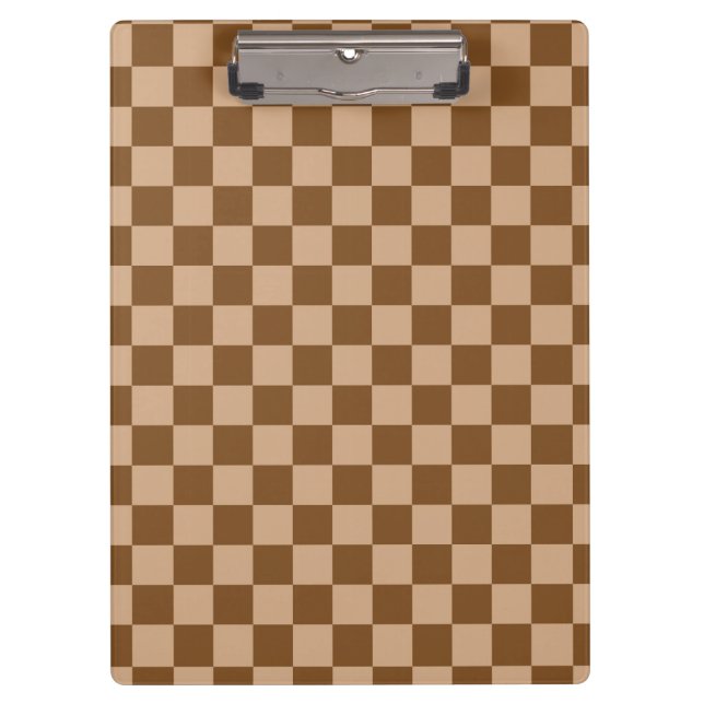 Brown Chequered Clipboard (Front)