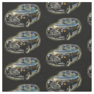 Brown Chevrolet Classic Vintage Car on Black Fabric