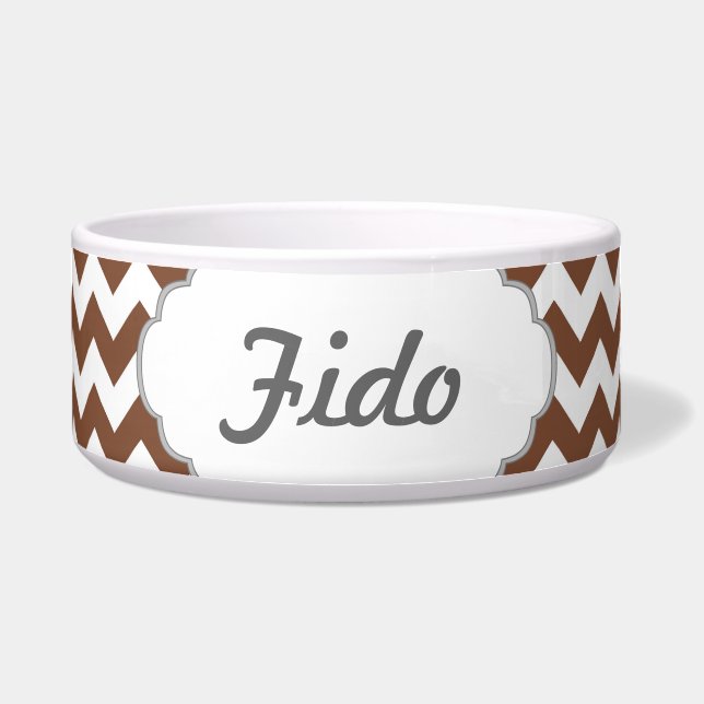 Brown Chevron Zig-Zag Pattern (Front)