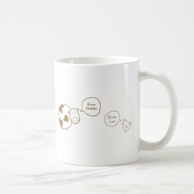 brown chicken brown cow coffee mug (Right)