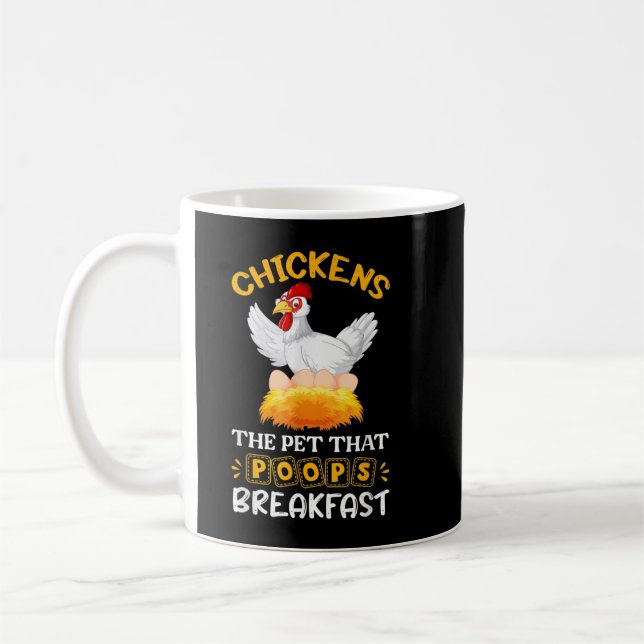 Brown Chicken Brown Cow Funny  Coffee Mug (Left)