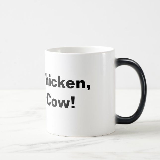 Brown Chicken, Brown Cow! Magic Mug (Right)
