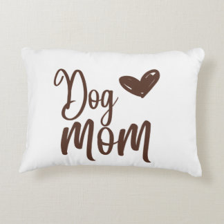 Brown chien maman Coussin d'accent