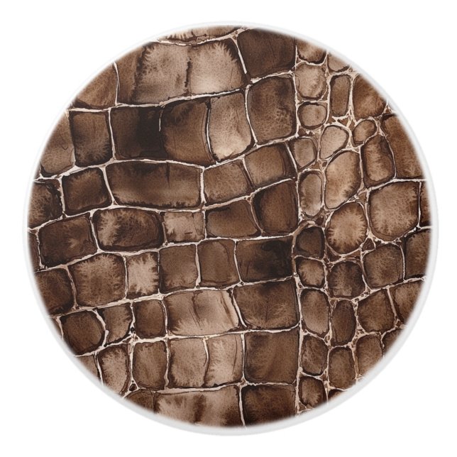 Brown Chocolate Candy Ceramic Knob (Front)