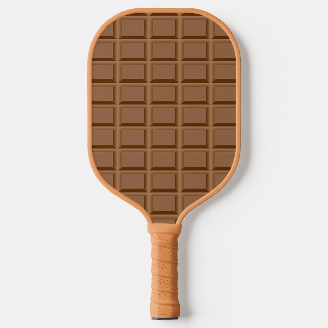Brown chocolate slab pattern pickleball paddle (Front)
