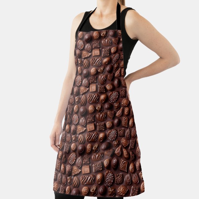 Brown Chocolate Sweets Food Dessert Apron (Insitu)