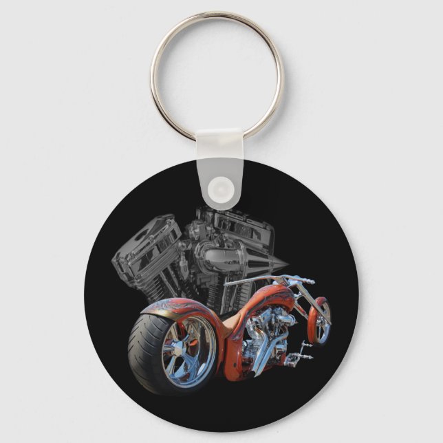 Brown Chopper Keychain (Front)