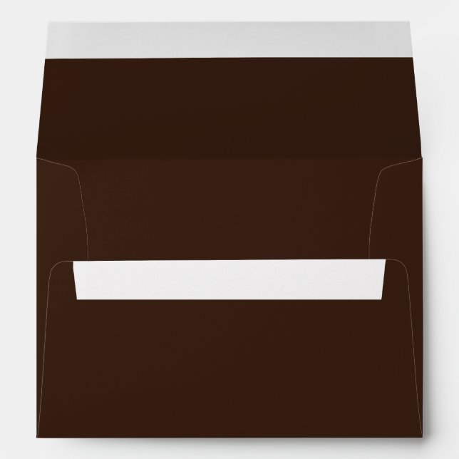 Brown Christmas Card Envelope w/ Address (Back (Bottom))