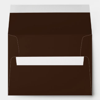 Brown Christmas Card Envelope w/ Address