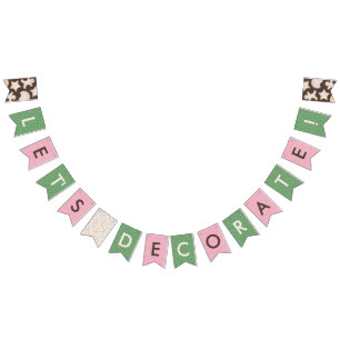 Brown Christmas Cookie Decorating Party Banner