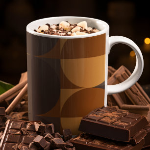 Brown Circles  Coffee Mug