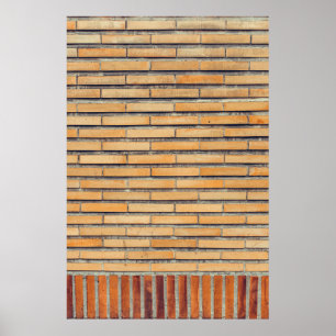 Brown cladding wall poster