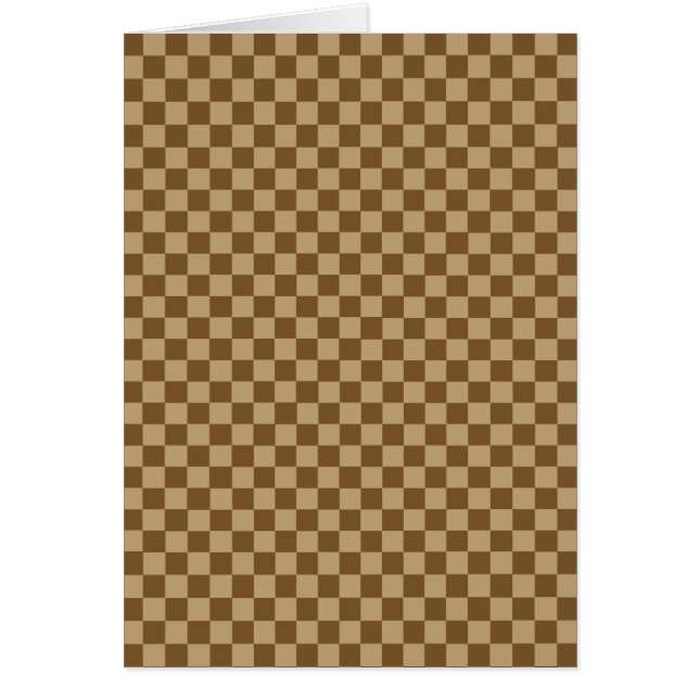 Brown Classic Chequerboard by Shirley Taylor (Front)