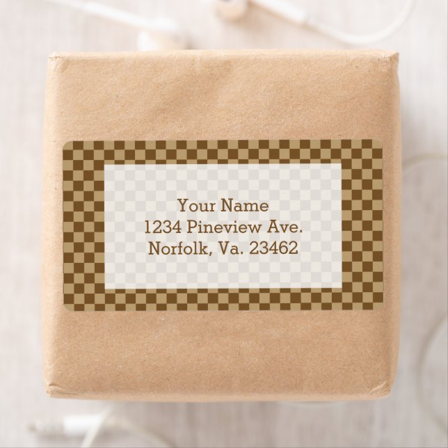 Brown Classic Chequerboard by Shirley Taylor (Insitu)