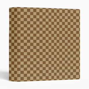 Brown Classic Chequerboard by Shirley Taylor Binder