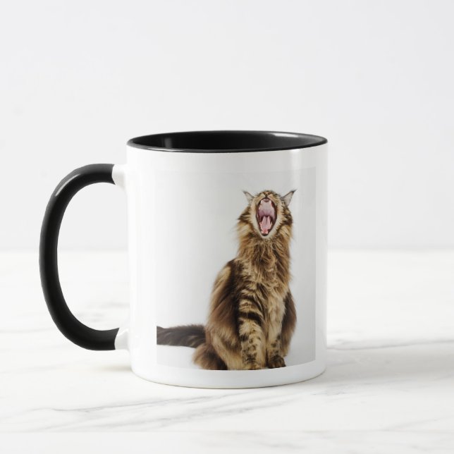 Brown Classic Main Coon Tabby Mug (Left)