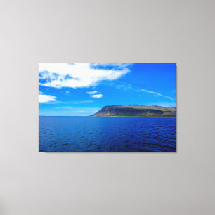 Brown Cliff Near Sea Canvas Print