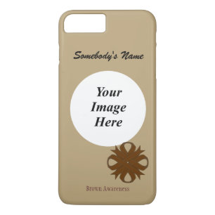 Brown Clover Ribbon Tmpl by Kenneth Yoncich Case-Mate iPhone Case