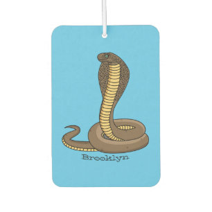 Brown cobra snake illustration air freshener