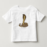 Brown cobra snake illustration