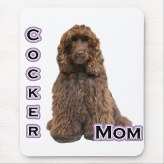 Brown Cocker Spaniel Mom; Cocker Spaniel Mother Mouse Pad