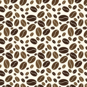 Brown Coffee Beans Pattern  Bone China Mug