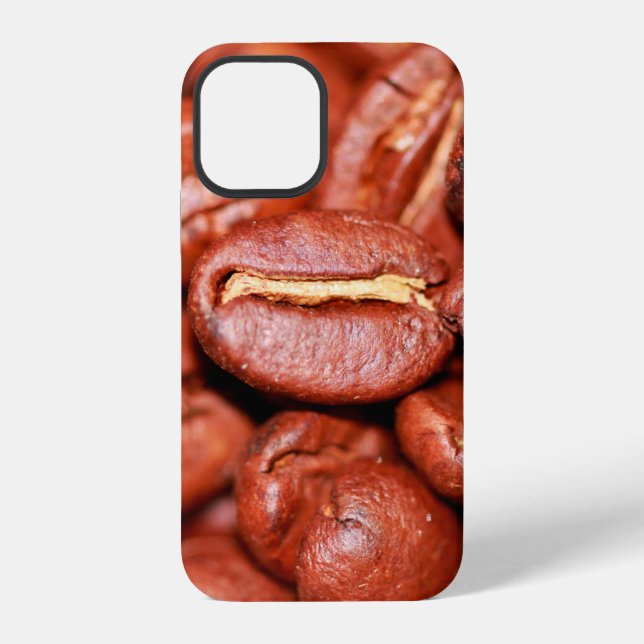Brown coffee beans roasted iPhone case (Back)