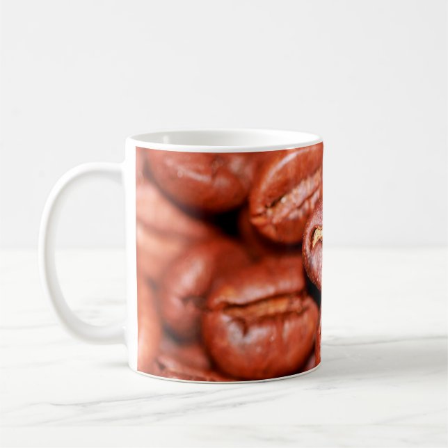 Brown coffee beans roasted mug (Left)