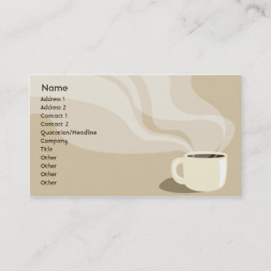 Brown Coffee Cup - Business Card