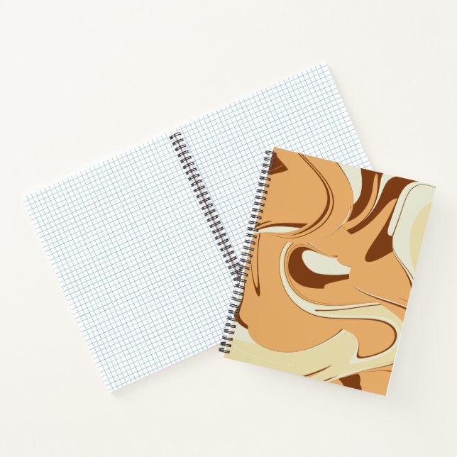 Brown Coffee Swirl Notebook (Inside)