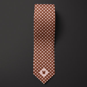 Brown Cog Casual Tie