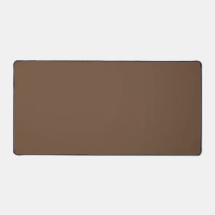 Brown Colour Simple Monochrome Plain Brown Desk Mat
