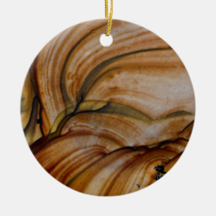 Brown coloured Deschutes Jasper Ceramic Ornament