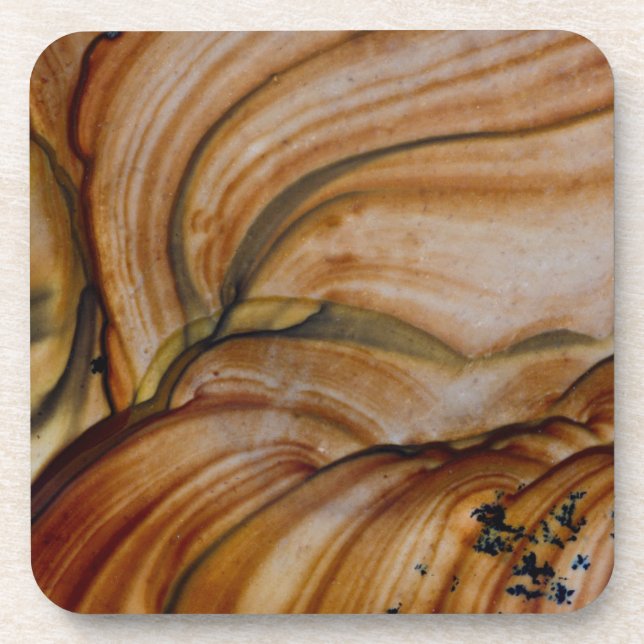 Brown coloured Deschutes Jasper Coaster (Front)