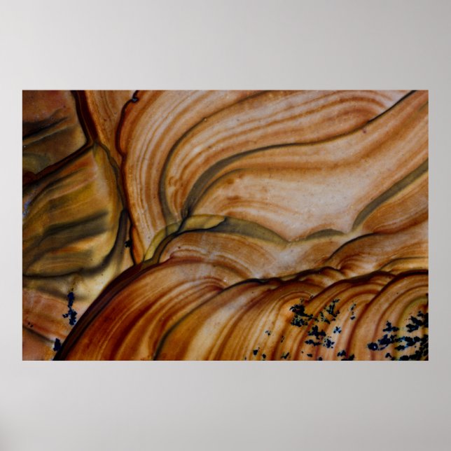 Brown coloured Deschutes Jasper Poster (Front)