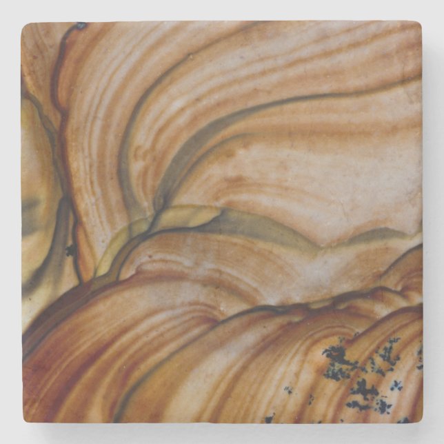 Brown coloured Deschutes Jasper Stone Coaster (Front)