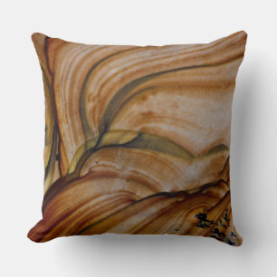 Brown coloured Deschutes Jasper Throw Pillow