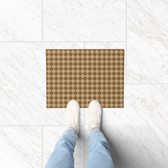 Brown Combination Diamond Pattern by STaylor Doormat (Indoor)