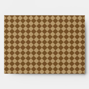 Brown Combination Diamond Pattern by STaylor Envelopes