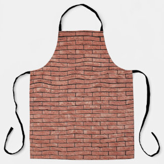 Brown concrete brick apron