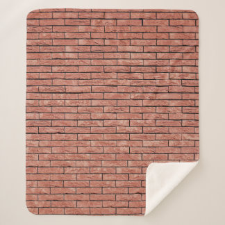 Brown concrete brick sherpa blanket
