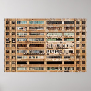 BROWN CONCRETE BUILDING POSTER