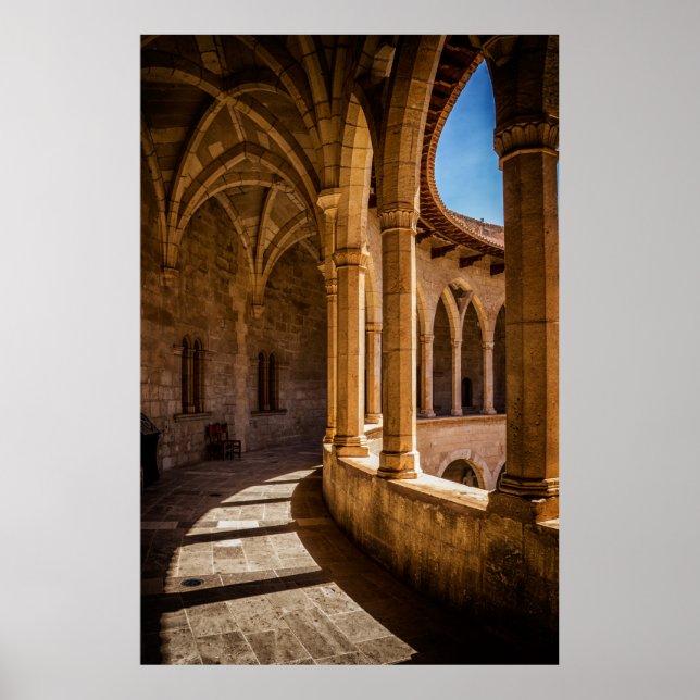 BROWN CONCRETE PILLARS POSTER (Front)