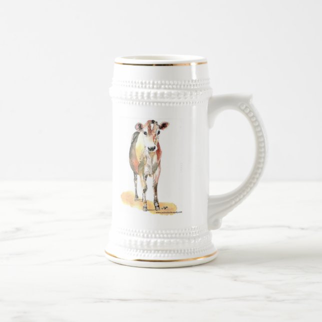 brown cow beer stein (Right)