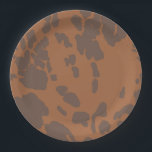 Brown Cow Print Paper Plates<br><div class="desc">Rodeo Party Plates</div>