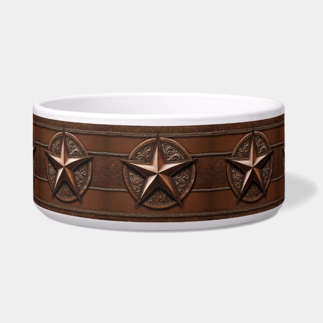 Brown Cowboy Rustic Western Country Texas Star (Front)